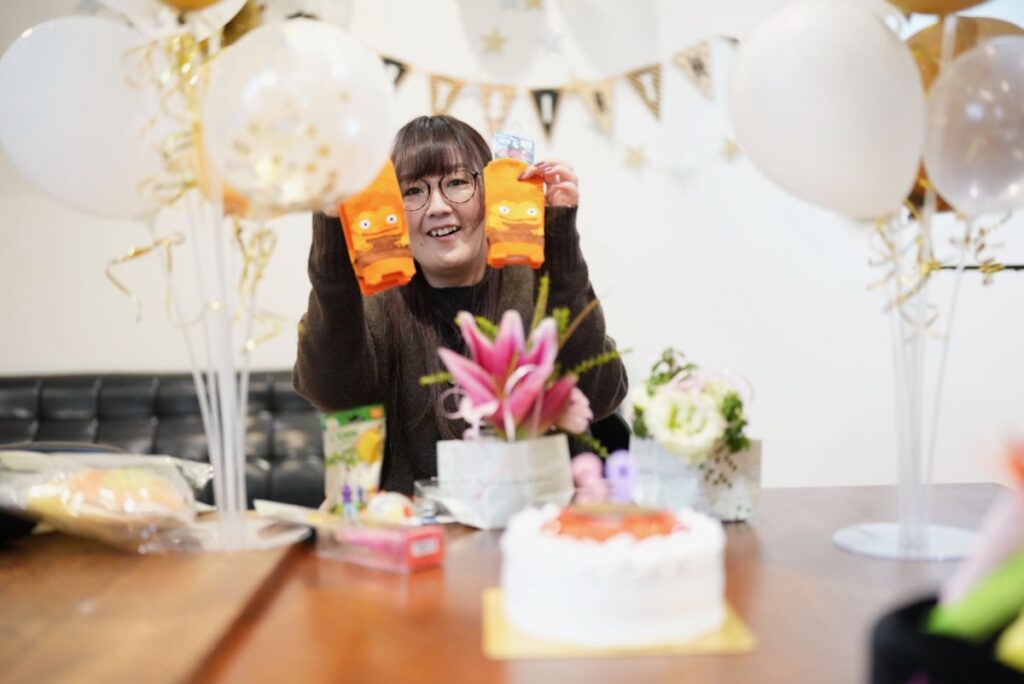 小山店長の誕生日会・菓子工房na.nan