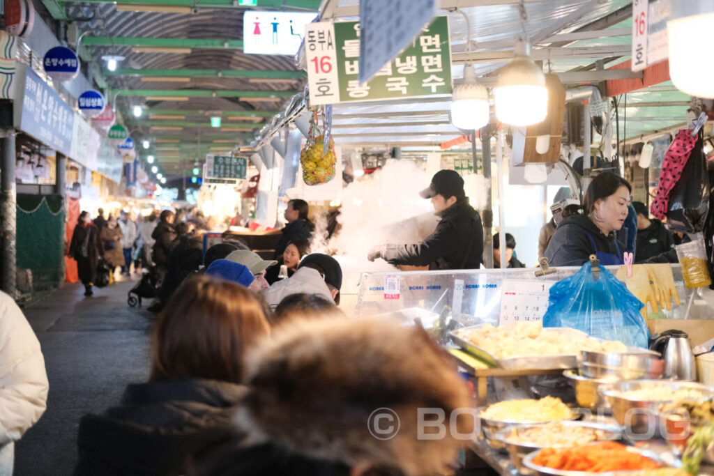 韓国ストリートグルメ旅三日目（お粥・タッカンマリ・東大門綜合市場）