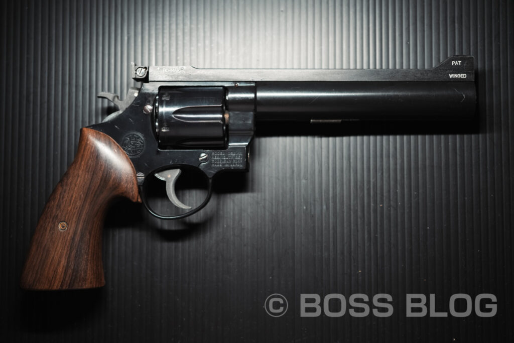 MGC PPCカスタム 44マグナム ラウンドバレル ヘビーバレル MCW S&W M29 モデルガン・西部警察・太陽にほえろ!・イーストA製ショルダーホルスター(6〜6.5インチ用)
