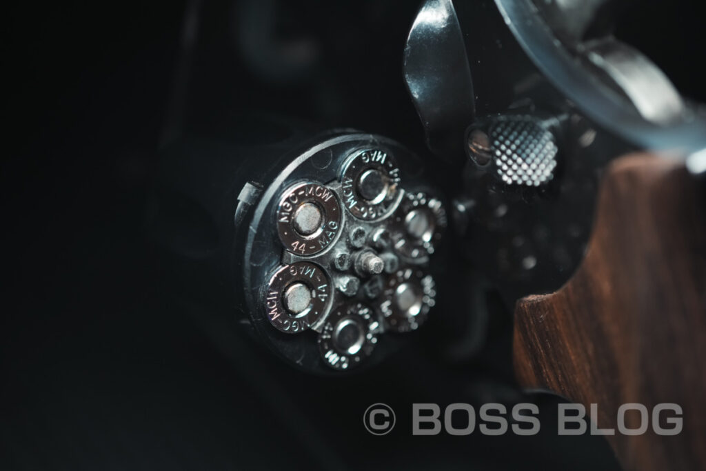 MGC PPCカスタム 44マグナム ラウンドバレル ヘビーバレル MCW S&W M29 モデルガン・西部警察・太陽にほえろ!・イーストA製ショルダーホルスター(6〜6.5インチ用)