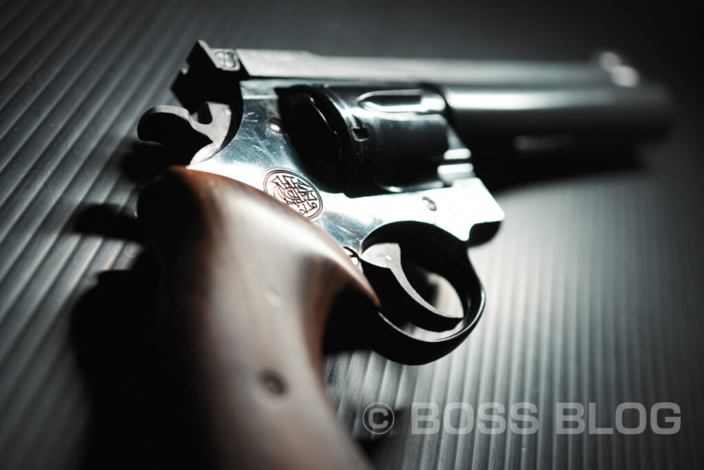 MGC PPCカスタム 44マグナム ラウンドバレル ヘビーバレル MCW S&W M29 モデルガン・西部警察・太陽にほえろ!・イーストA製ショルダーホルスター(6〜6.5インチ用)