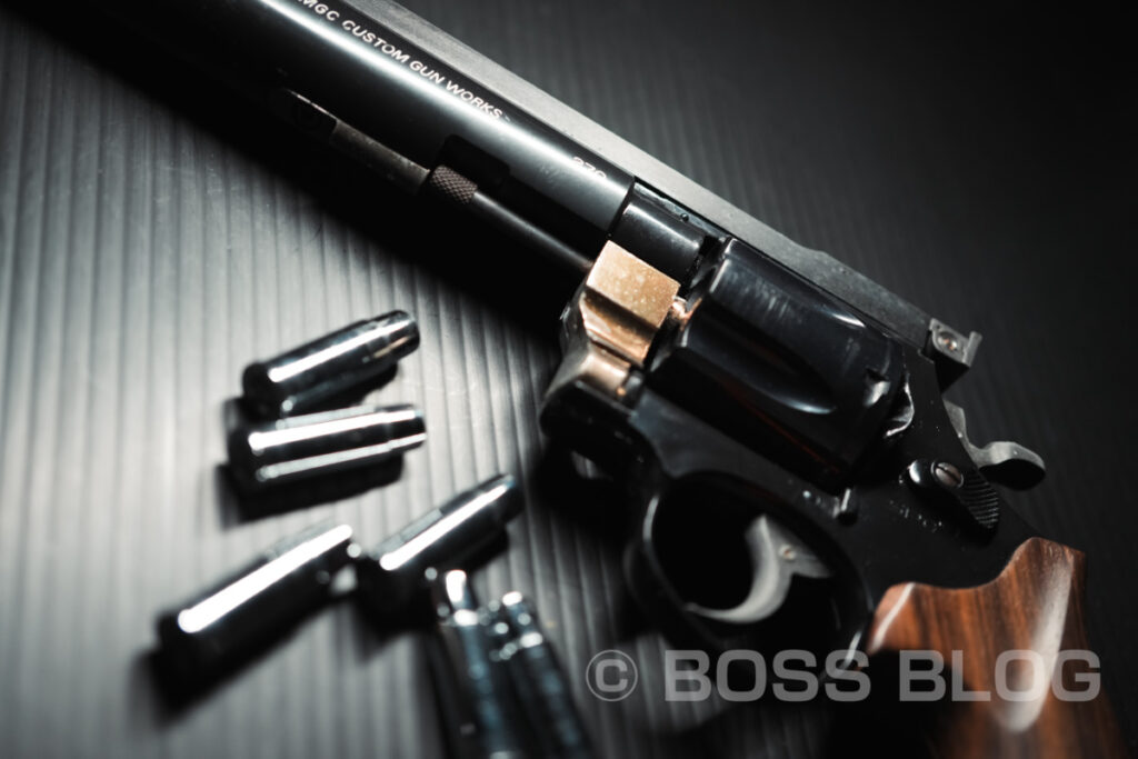 MGC PPCカスタム 44マグナム ラウンドバレル ヘビーバレル MCW S&W M29 モデルガン・西部警察・太陽にほえろ!・イーストA製ショルダーホルスター(6〜6.5インチ用)