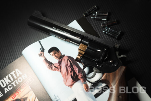 MGC PPCカスタム 44マグナム ラウンドバレル ヘビーバレル MCW S&W M29 モデルガン・西部警察・太陽にほえろ！・イーストA製ショルダーホルスター（6〜6.5インチ用）