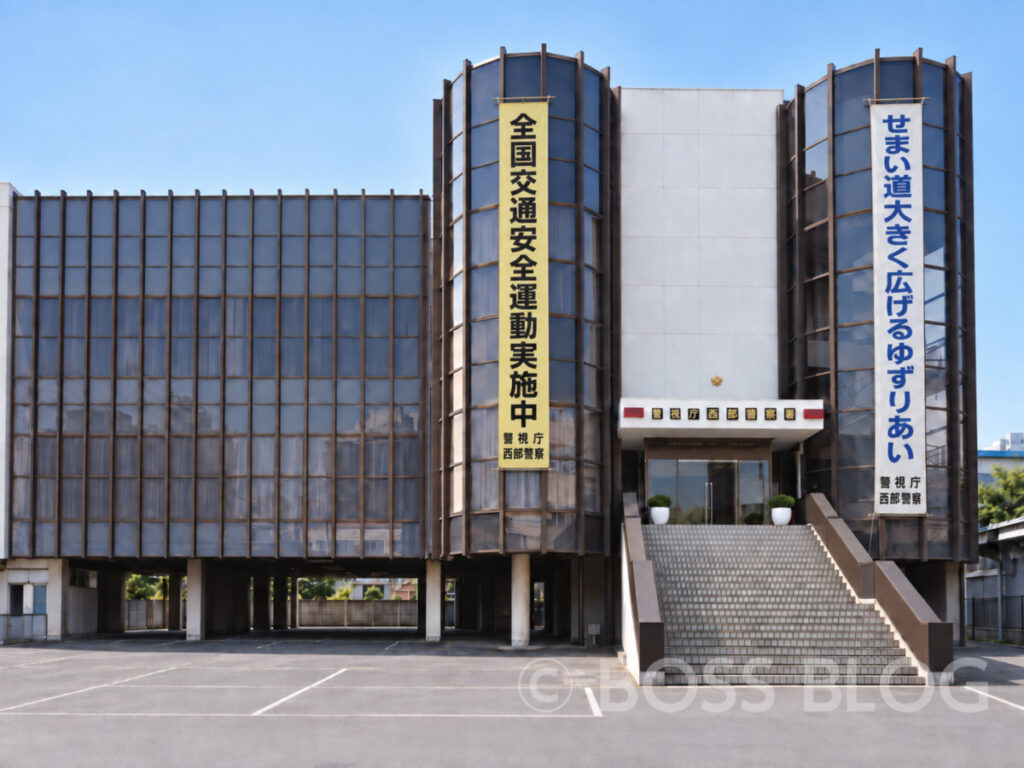 西部警察のオープニング階段シーン・東洋現像所
