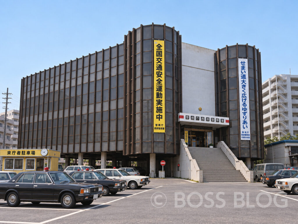 西部警察のオープニング階段シーン・東洋現像所